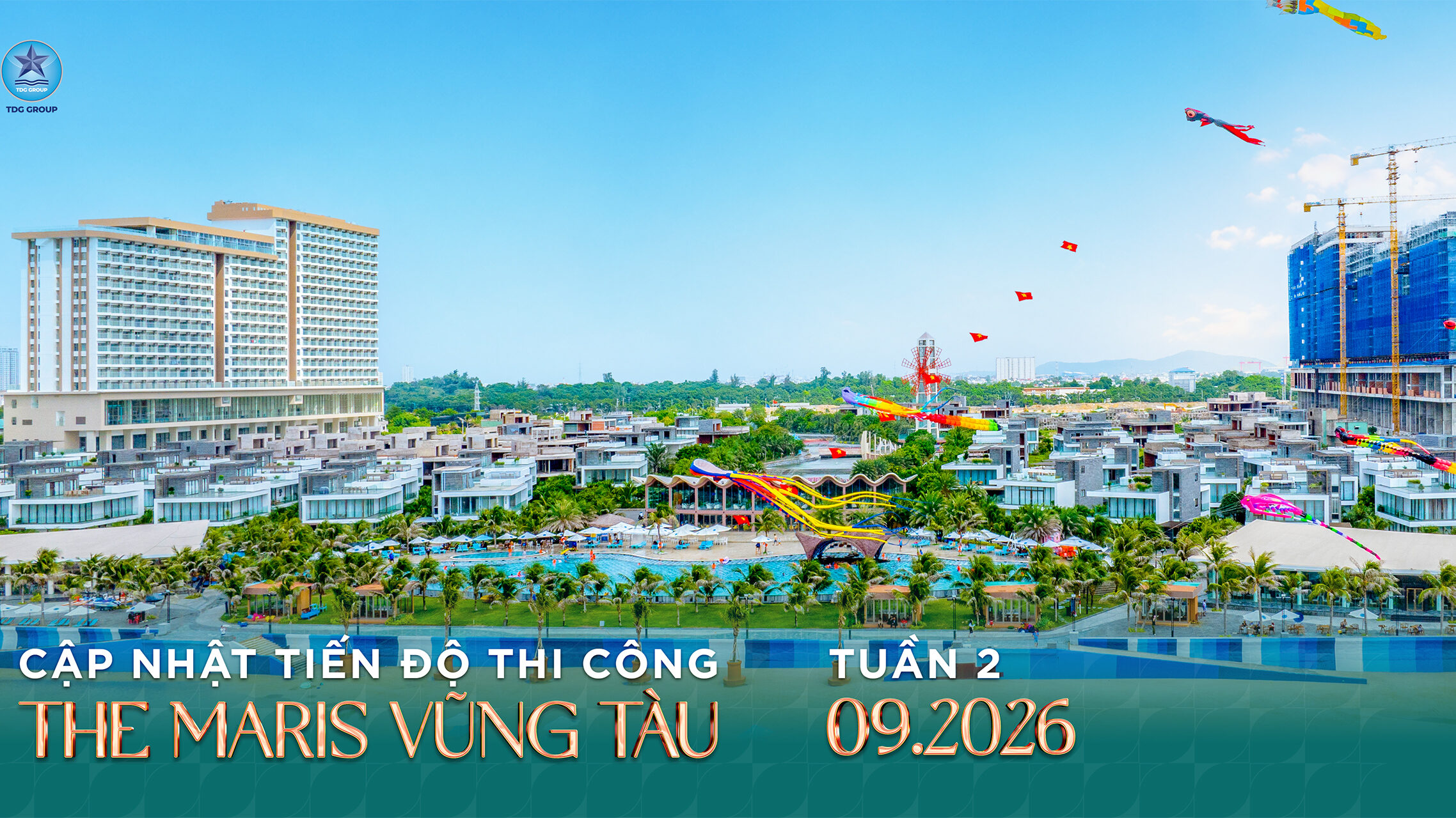 tiến độ xây dựng tháng 9